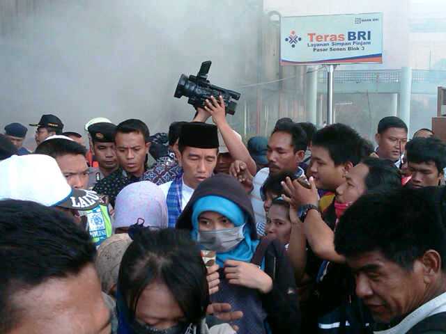 Pasar Senen Terbakar, Jokowi Langsung Datang Meninjau